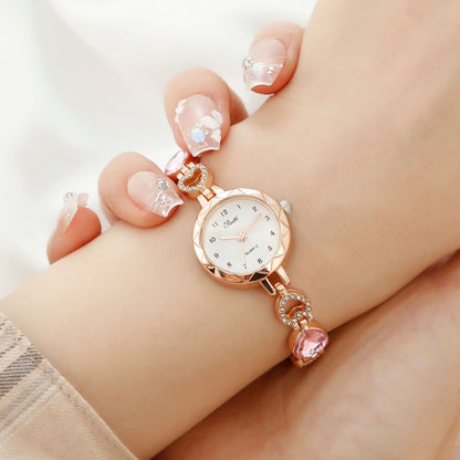 Women's Simple Disc Light Luxury Quartz Bracelet Jewelry Watch